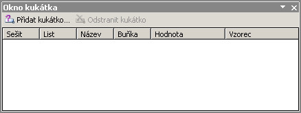 Kukátko v Microsoft Excel