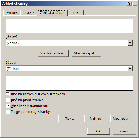 Tisk v MS Excel