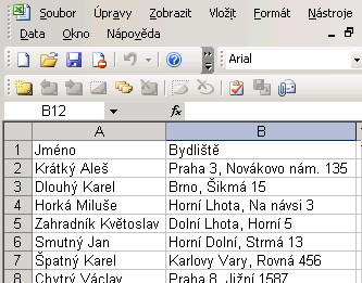 Dělení dlouhého textu v MS Excel