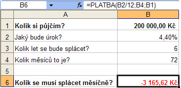 Marek Laurenčík, JUBELA, s.r.o. - Výpočet úvěru v MS Excel 