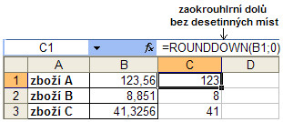 Problematika zaokrouhlování čísel v Microsoft Excel