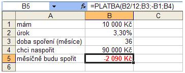 Hledání zpětného řešení v Microsoft Excel - JUBELA, s.r.o.